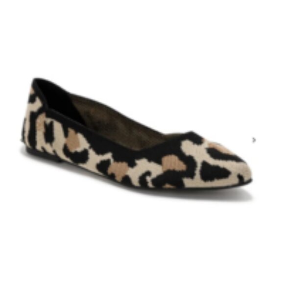 Mia KERRI Women's Leopard Knit Pointed Toe Flats🆕📦⌚🏃🏻💨⚡🚚 - Picture 11 of 15